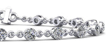 Load image into Gallery viewer, Diamond And Chain Link Diamond Bracelet with 3.20 ct.(finished) 3.5mm - Luxury Time NYC