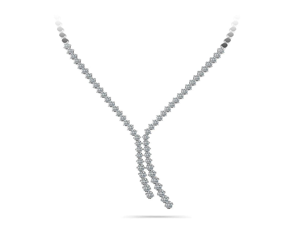 Diamond Bolero Tie Diamond Necklace with 2.04 ct.(finished) - Luxury Time NYC