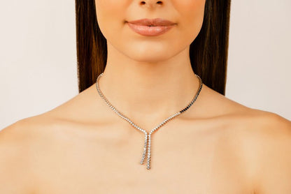 Diamond Bolero Tie Lab - Grown Diamond Necklace with 2.04 ct.(finished) - Luxury Time NYC