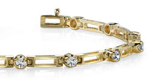 Load image into Gallery viewer, Diamond Box Link Diamond Bracelet with 0.49 ct.(finished) 2.0mm - Luxury Time NYC