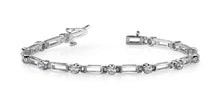 Load image into Gallery viewer, Diamond Box Link Diamond Bracelet with 0.49 ct.(finished) 2.0mm - Luxury Time NYC