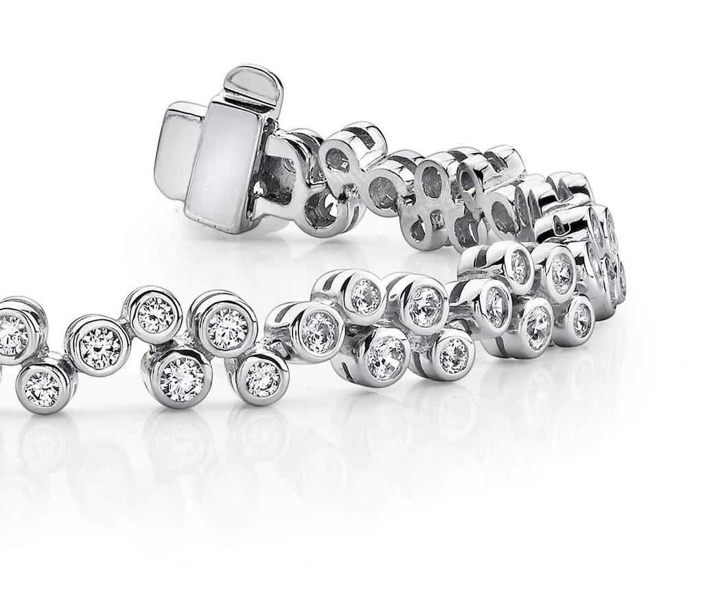 Diamond Bubble Diamond Bracelet with 1.64 ct.(finished) 1.5mm, 1.7mm, 1.9mm - Luxury Time NYC