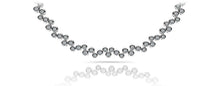 Load image into Gallery viewer, Diamond Bubble Diamond Necklace with 3.91 ct.(finished) 1.5mm, 1.7mm, 1.9mm - Luxury Time NYC