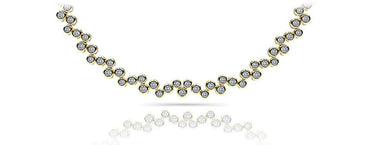 Diamond Bubble Lab - Grown Diamond Necklace with 3.91 ct.(finished) 1.5mm, 1.7mm, 1.9mm - Luxury Time NYC