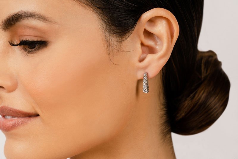 Diamond Cascade Drop Lab - Grown Diamond Earrings with 1.34 ct.(finished) - Luxury Time NYC