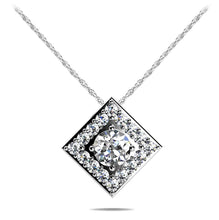 Load image into Gallery viewer, Diamond Centered Diamond Pendant with 0.44 ct. (0.31 ct. center diamond) - Luxury Time NYC