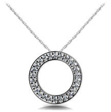 Load image into Gallery viewer, Diamond Circle Diamond Pendant with 0.45 ct.(finished) 1.5mm - Luxury Time NYC