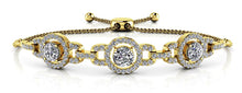 Load image into Gallery viewer, Diamond Circles Adjustable Diamond Bracelet with 2.20 ct.(finished) 1.1mm, 5mm - Luxury Time NYC