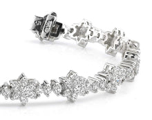 Load image into Gallery viewer, Diamond Cluster Bracelet Lab - Grown Diamond with 5.10 ct.(finished) 1.9mm, 2.2mm, 2.6mm - Luxury Time NYC