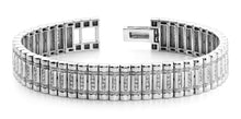 Load image into Gallery viewer, Diamond Column Mens Diamond Bracelet with 2.58 ct.(finished) 1.25mm - Luxury Time NYC