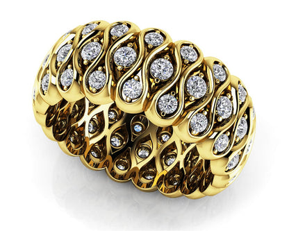 Diamond Cradle Lab - Grown Diamond Eternity Ring with 1.05 ct.(finished) 1.5mm, 1.8mm - Luxury Time NYC