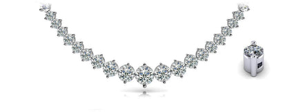 Diamond Crescendo Diamond Necklace with 15.08 ct.(finished) - Luxury Time NYC
