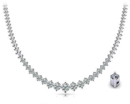 Diamond Crescendo Lab - Grown Diamond Necklace with 11.93 ct.(finished) - Luxury Time NYC