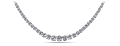 Diamond Crown Tennis Lab - Grown Diamond Necklace with 6.00 ct.(finished) - Luxury Time NYC