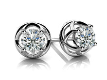 Load image into Gallery viewer, Diamond Diamond Studs with 0.24 ct.(finished) 3.2mm - Luxury Time NYC