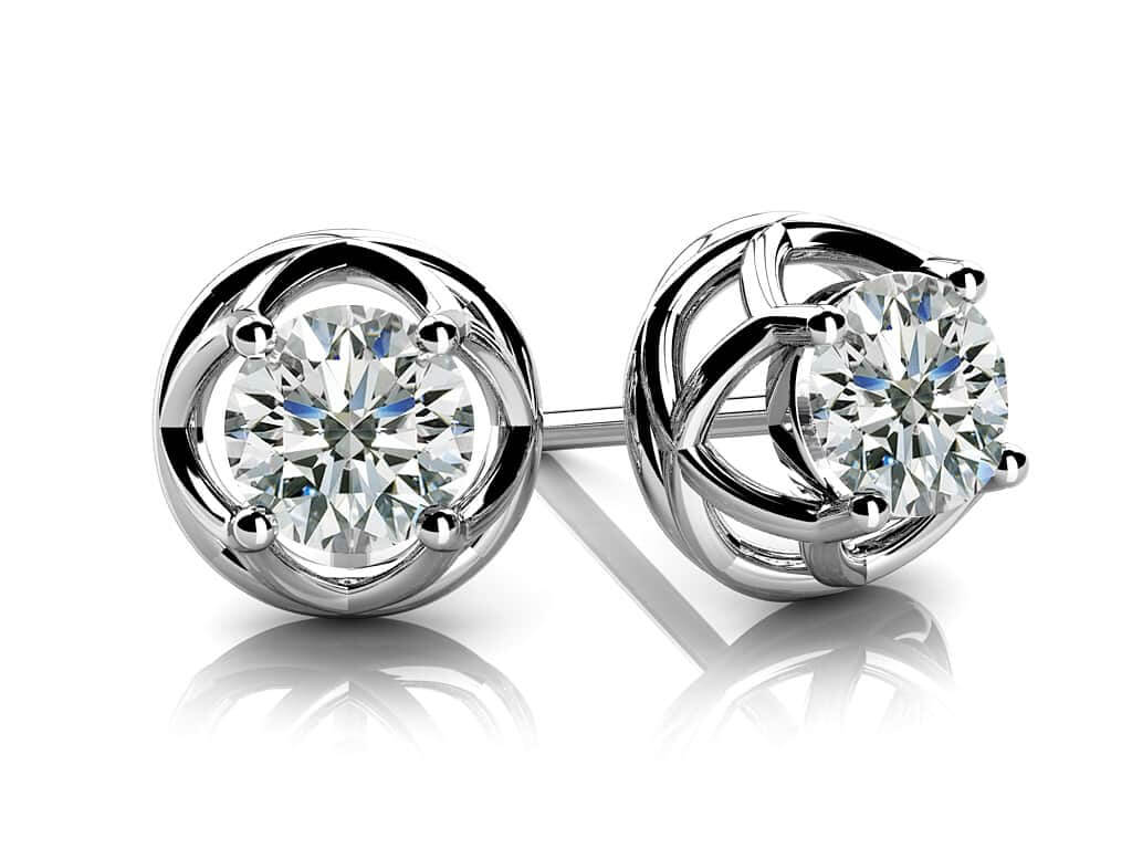 Diamond Diamond Studs with 0.50 ct.(finished) 4mm - Luxury Time NYC