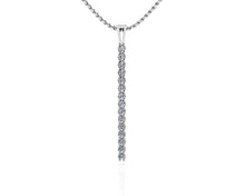 Load image into Gallery viewer, Diamond Drop Bar Diamond Pendant with 0.30 ct.(finished) 1.8mm - Luxury Time NYC