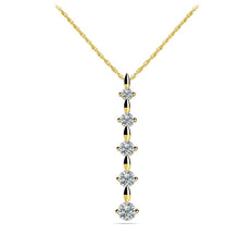 Load image into Gallery viewer, Diamond Drop Journey Diamond Pendant with 0.24 ct.(finished) - Luxury Time NYC