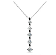 Load image into Gallery viewer, Diamond Drop Journey Diamond Pendant with 0.48 ct.(finished) - Luxury Time NYC