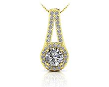 Load image into Gallery viewer, Diamond Drop Lab - Grown Diamond Pendant with 0.38 ct. (0.20 ct. center diamond) - Luxury Time NYC