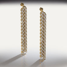 Load image into Gallery viewer, Diamond Drop Leaf Earrings Lab - Grown Diamond with 2.11 ct.(finished) 2mm - Luxury Time NYC