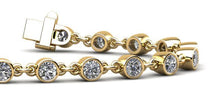 Load image into Gallery viewer, Diamond Drops Chain Link Bezel Diamond Bracelet with 1.56 ct.(finished) 2.5mm - Luxury Time NYC