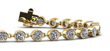 Load image into Gallery viewer, Diamond Drops Single Link Bezel Bracelet Diamond with 2.04 ct.(finished) 2.5mm - Luxury Time NYC