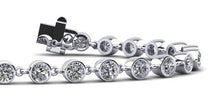 Load image into Gallery viewer, Diamond Drops Single Link Bezel Bracelet Diamond with 3.15 ct.(finished) 3mm - Luxury Time NYC