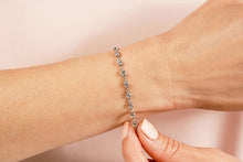 Load image into Gallery viewer, Diamond Drops Single Link Bezel Bracelet Diamond with 3.15 ct.(finished) 3mm - Luxury Time NYC