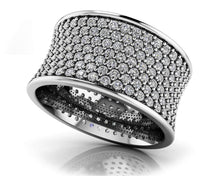 Load image into Gallery viewer, Diamond Eternity Ring With Seven Rows Diamond with 2.58 ct.(finished) 1.2mm - Luxury Time NYC