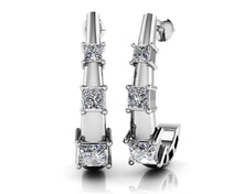 Load image into Gallery viewer, Diamond Horn Earrings Diamond with 0.52 ct.(finished) 1.8mm, 2.4mm, 2.9mm - Luxury Time NYC