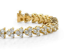 Load image into Gallery viewer, Diamond Pyramid Design Diamond Bracelet with 2.46 ct.(finished) 1.75mm - Luxury Time NYC