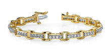 Load image into Gallery viewer, Diamond Quad Link Diamond Bracelet with 2.42 ct.(finished) 2.5mm - Luxury Time NYC