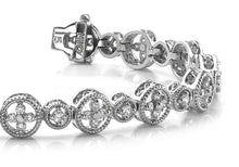 Load image into Gallery viewer, Diamond Sand Dollar Diamond Bracelet with 2.03 ct.(finished) 1.8mm, 2.2mm - Luxury Time NYC