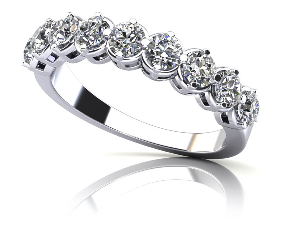 Diamond Splendor Anniversary Diamond Ring with 0.60 ct.(finished) 2.5m ...