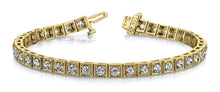 Load image into Gallery viewer, Diamond Square Link Diamond Bracelet with 0.80 ct.(finished) 1.5mm - Luxury Time NYC