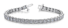 Load image into Gallery viewer, Diamond Square Link Diamond Bracelet with 1.49 ct.(finished) 2mm - Luxury Time NYC