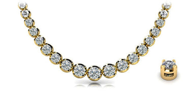 Diamond Strand Necklace In Diamond with 8.98 ct.(finished) - Luxury Time NYC