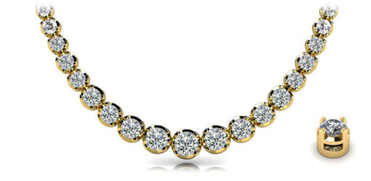 Diamond Strand Necklace In Diamond with 8.98 ct.(finished) - Luxury Time NYC