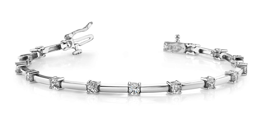 Diamond Train Link Lab - Grown Diamond Bracelet with 1.95 ct.(finished) 3.25mm - Luxury Time NYC