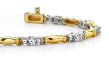 Load image into Gallery viewer, Diamond Triplet Diamond Bracelet with 1.50 ct.(finished) 1.9mm, 2.9mm - Luxury Time NYC