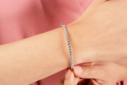 Divinely Dazzling Bangle Lab - Grown Diamond Bracelet with 2.88 ct.(finished) 3.5mm - Luxury Time NYC