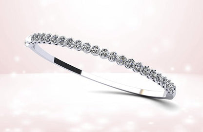 Divinely Dazzling Bangle Lab - Grown Diamond Bracelet with 2.88 ct.(finished) 3.5mm - Luxury Time NYC