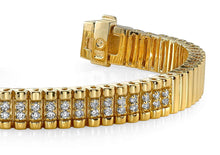 Load image into Gallery viewer, Double Center Strand Diamond Bracelet with 0.65 ct.(finished) 1.3mm - Luxury Time NYC