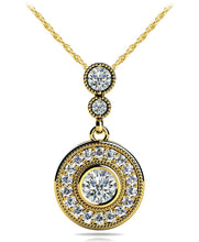 Load image into Gallery viewer, Double Circle Drop Lab - Grown Diamond Pendant with 0.78 ct.(finished) - Luxury Time NYC