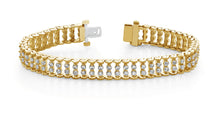 Load image into Gallery viewer, Double Diamond Candlestick Diamond Bracelet with 2.01 ct.(finished) 1.7mm - Luxury Time NYC