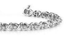 Load image into Gallery viewer, Double Diamond X Link Diamond Bracelet with 3.02 ct.(finished) 2.6mm - Luxury Time NYC