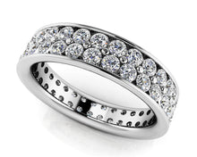 Load image into Gallery viewer, Double Row Channel Set Eternity Band Diamond with 1.04 ct.(finished) 1.4mm - Luxury Time NYC