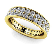 Load image into Gallery viewer, Double Row Channel Set Eternity Band Diamond with 2.05 ct.(finished) 2mm - Luxury Time NYC