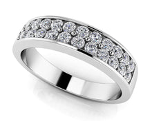 Load image into Gallery viewer, Double Row Diamond Band with 0.53 ct.(finished) 1.7mm - Luxury Time NYC